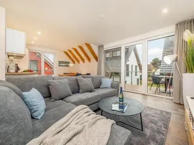 Ein Sitzbereich in der Unterkunft One-bedroom apartment