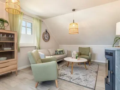 Ein Sitzbereich in der Unterkunft One-bedroom apartment