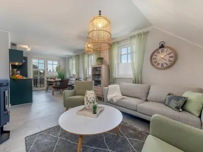 Ein Sitzbereich in der Unterkunft One-bedroom apartment