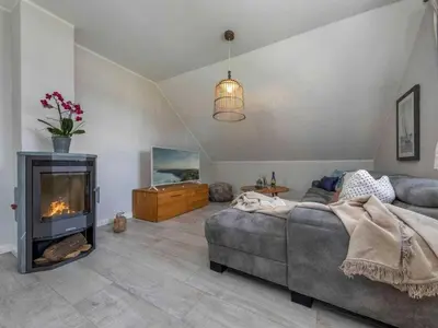 Ein Sitzbereich in der Unterkunft Holiday home in Zingst with swimming pool