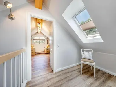 Ein Bett oder Betten in einem Zimmer der Unterkunft Holiday home in Zingst with swimming pool