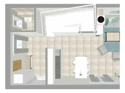 Grundriss der Unterkunft One-bedroom apartment