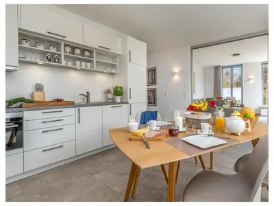 Küche/Küchenzeile in der Unterkunft One-bedroom apartment