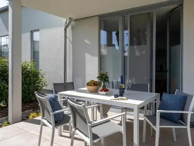 Ein Balkon oder eine Terrasse in der Unterkunft One-bedroom apartment