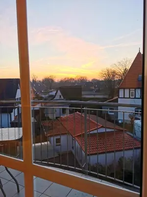 Blick auf den Sonnenuntergang/Sonnenaufgang von der Ferienwohnung aus oder aus der Nähe