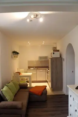 Küche/Küchenzeile in der Unterkunft Frankenhof Zingst