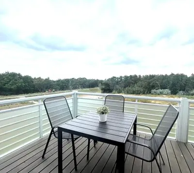 Ein Balkon oder eine Terrasse in der Unterkunft Achtsamkeit Nr 25 max 3 Pers