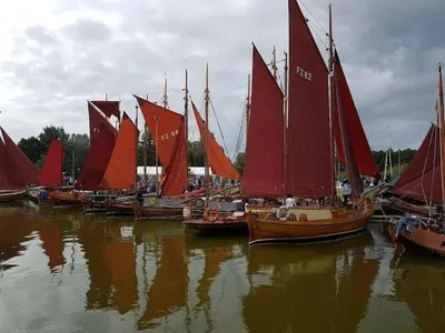 Blick auf einen Fluss in der Nähe der Ferienwohnung