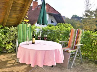Getränke in der Unterkunft Birkmaase 18 - Komfort FeWo im 4-Sterne-Ferienhaus Yvonne DG