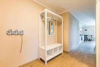 Ein Badezimmer in der Unterkunft Haus Muschelsucher, Birkenstraße SIeben a, App 2