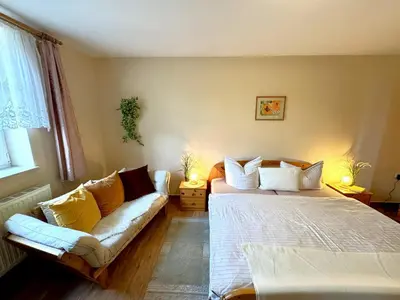 Ein Bett oder Betten in einem Zimmer der Unterkunft BAUERNHAUS KRULL App 03