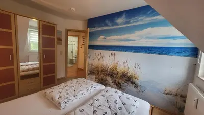 Ein Bett oder Betten in einem Zimmer der Unterkunft Ferienwohnung Böttcher