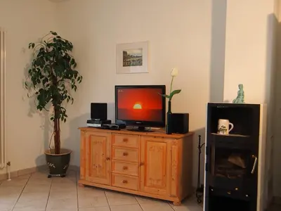 TV/Unterhaltungsangebot in der Unterkunft Birkmaase 14 - Komfort FeWo im 4-Sterne-Ferienhaus Anselm EG