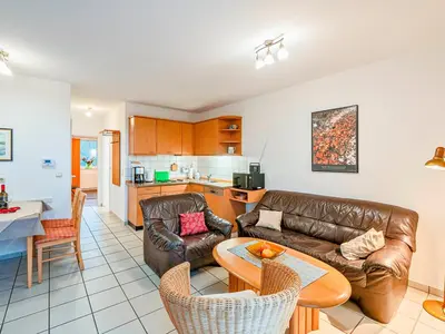 Küche/Küchenzeile in der Unterkunft Haus Boddenperle Fewo Nr 4