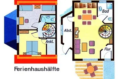 Grundriss der Unterkunft Am Deich 48 - Haus Sonne