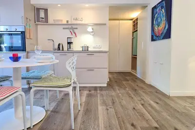 Küche/Küchenzeile in der Unterkunft Ferienwohnung im Haus Kavelhus