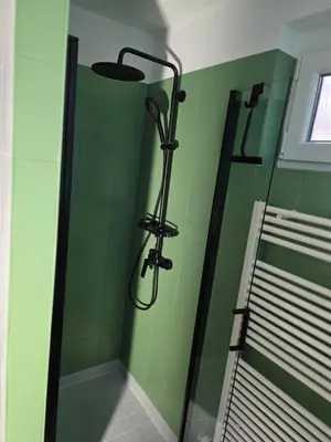 Ein Badezimmer in der Unterkunft Appartment Zweierlei