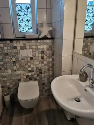 Ein Badezimmer in der Unterkunft Kaveleck