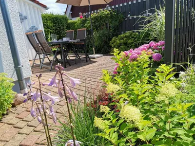 Ein Garten an der Unterkunft Kaveleck