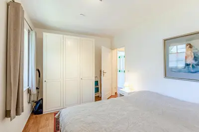 Ein Bett oder Betten in einem Zimmer der Unterkunft Haus Kormoran, Fewo Nr 12
