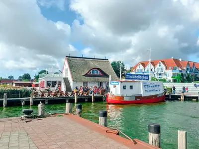 Blick auf einen Fluss in der Nähe der Ferienwohnung