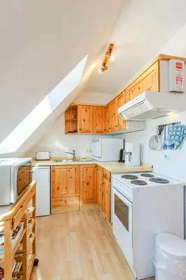 Küche/Küchenzeile in der Unterkunft Haus Kormoran, Fewo Nr 8