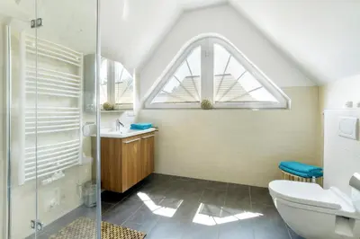 Ein Badezimmer in der Unterkunft de Obendtied - Wohnung 6 