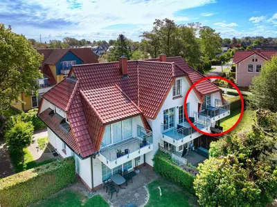 Das Gebäude in dem sich die Ferienwohnung befindet