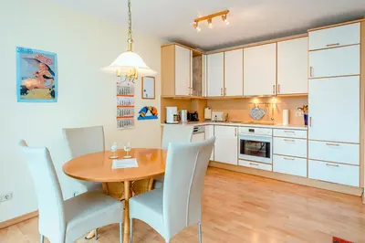 Küche/Küchenzeile in der Unterkunft Haus Kranich 6, Fewo Nr 27