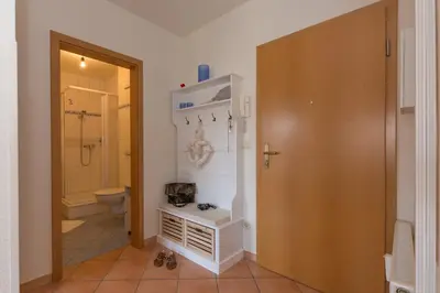 Ein Badezimmer in der Unterkunft Ferienwohnung Hustadt