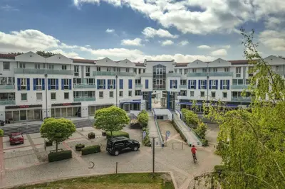 Das Gebäude in dem sich die Ferienwohnung befindet