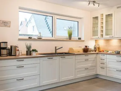 Küche/Küchenzeile in der Unterkunft Beach House Lindenstrasse