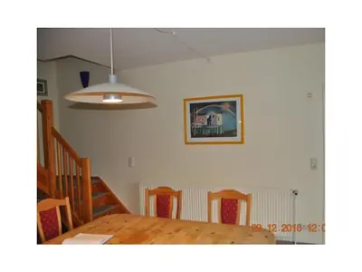 Ein Sitzbereich in der Unterkunft Holiday apartment in Prerow with terrace