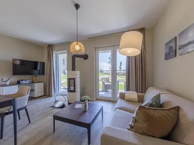 TV/Unterhaltungsangebot in der Unterkunft Ferienapartment Großer Strandkorb zwischen Ostsee und Bodden