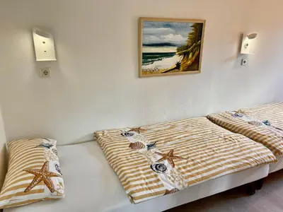 Ein Bett oder Betten in einem Zimmer der Unterkunft Holiday Home Wiesenblick 8 by Interhome