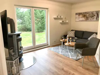 Ein Sitzbereich in der Unterkunft Holiday Home Wiesenblick 6 by Interhome