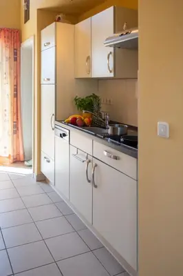 Küche/Küchenzeile in der Unterkunft Holiday Home Kranichnest by Interhome
