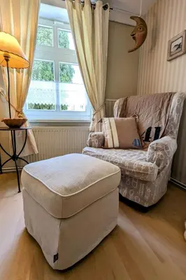 Ein Sitzbereich in der Unterkunft Apartment 45 qm by Interhome