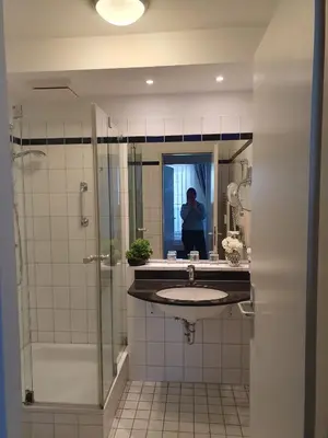 Ein Badezimmer in der Unterkunft Am Zingster Strand