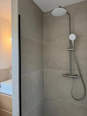 Ein Badezimmer in der Unterkunft Ferienwohnung LOLLE