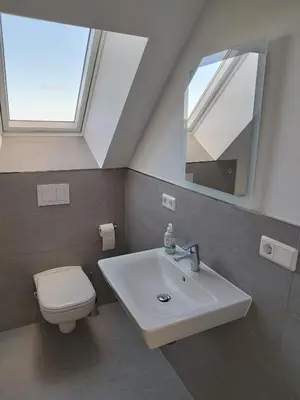 Ein Badezimmer in der Unterkunft Ferienhaus Ostseebrise