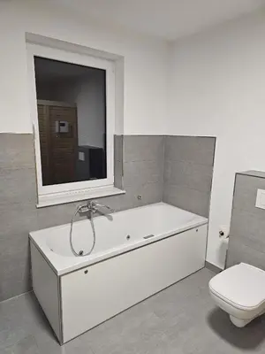 Ein Badezimmer in der Unterkunft Ferienhaus Ostseebrise