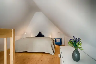 Ein Bett oder Betten in einem Zimmer der Unterkunft Wiesenwind
