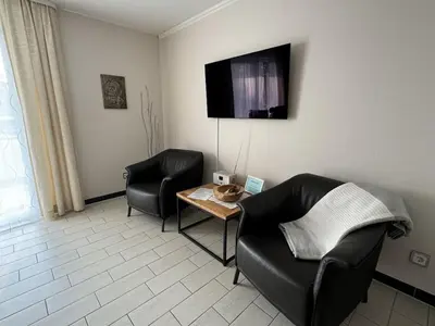 Ein Sitzbereich in der Unterkunft Holiday apartment with 1 bedroom