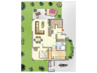 Grundriss der Unterkunft Holiday home in Zingst with swimming pool