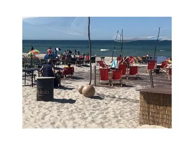 Ein allgemeiner Meerblick oder ein Meerblick von der Ferienwohnung aus