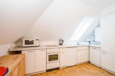 Küche/Küchenzeile in der Unterkunft Kapitänsgarten, Fewo Nr 7