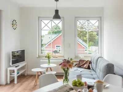 Ein Sitzbereich in der Unterkunft Suite 8 Sun Circle