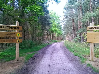 Naturlandschaft in der Nähe des Ferienhauses