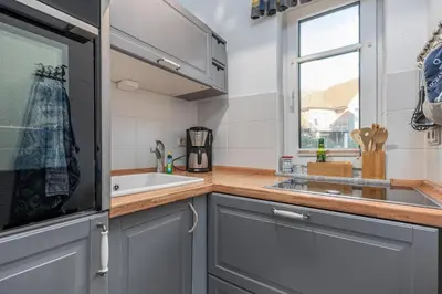 Küche/Küchenzeile in der Unterkunft Sonneneck Birkenstraße 11c
